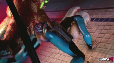 Sarah Bryant vs The Predator - A Hentai Epic Battle with 26 Regions of Love