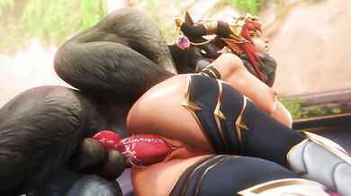 Horny Rough Worgen Alexstraza Fucks Noname55 in the Forest of Elwynn