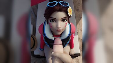 The titillating tale of a sexy, Overwatch agent and her encounter with some slimy gecko creatures in their dank, dark cave lair