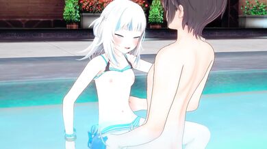 Bikini-clad babes take a dip in the hot tub