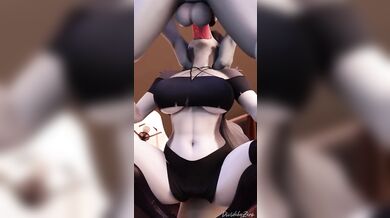 Bone-crushing orgasms with Loona, the undead temptress