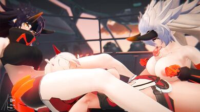 Watch as Kiana and Kaslana engage in a passionate, sexy romp!