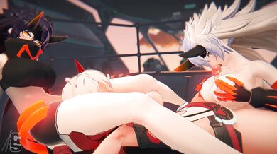 Watch as Kiana and Kaslana engage in a passionate, sexy romp!