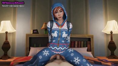 Getting Buck Wild in a Onesie while Riding Cowgirl Style