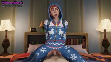 Getting Buck Wild in a Onesie while Riding Cowgirl Style