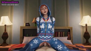 Getting Buck Wild in a Onesie while Riding Cowgirl Style