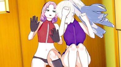 The Hidden Leaf Ninja Academys Secret Three-Way Hookup Between Naruto, Sakura and Ino!