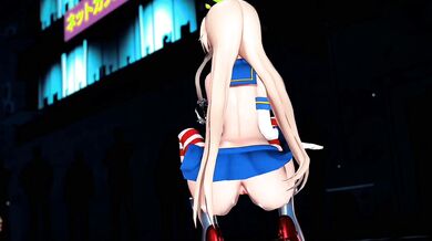 "Tsunade's Ultimate Cumshot Technique - Shimakaze Chocolate Cream [MMD R18] GenesisMMD"