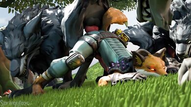 'Fennec Fox Gets Double Penetrated by Two Packs of Wild Wolves!'