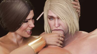 'Three-way between Supergirl, Wonder Woman and Superman'