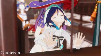 "Mona sinks her teeth into Venti [Tunnel of Fun]!"