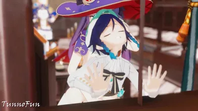 Mona sinks her teeth into Venti [Tunnel of Fun]!