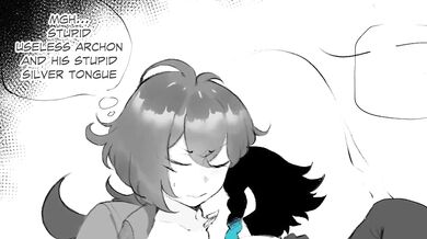 The wind fucks a female demon in a dark, damp cave.