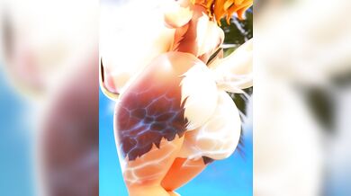 'Sexy beach babes get tangled in threesome fun [Xazter3D]'