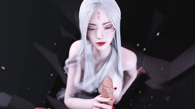 "Stripping off in the bathroom, Xiaobai takes on Vam Jack in a steamy hentai romp!"
