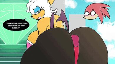 "Satisfying Her Boyfriend with a Thick Cock: Rouge's Anal Blowjob Adventure"