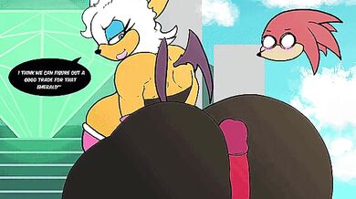 "Satisfying Her Boyfriend with a Thick Cock: Rouge's Anal Blowjob Adventure"