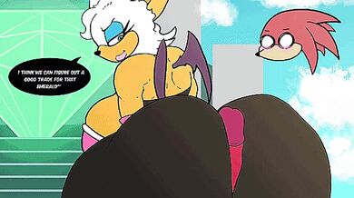 "Satisfying Her Boyfriend with a Thick Cock: Rouge's Anal Blowjob Adventure"