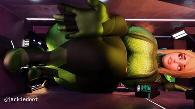 "Licking and Sucking Samus' Giant Booty in Her Metroid Power Suit [JackieDoom]"