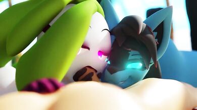 "Sunny Day on the Beach with Lucario and Tsareena [Xazter3D]"