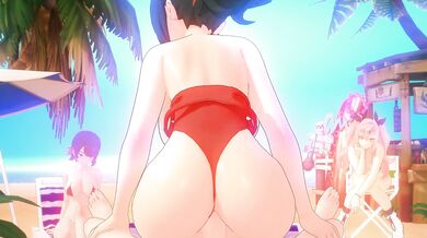 'Hardcore hentai fantasy on the sandy shore'