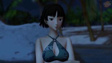 "La alegre playa de Makoto! Subtitulado en español."