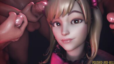 'D.Va and Friends: A Polished White Jade Bell of a Group Facial in Stunning 4K Hentai Porn Video'