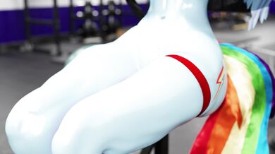 "Rainbow Dash's Fitness Obsession: A Workout Gym Romp"
