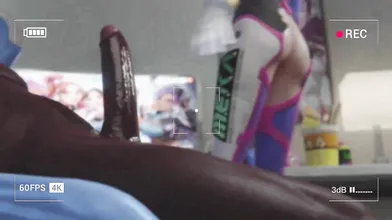 "Overwatch's D.Va Performs a BBC Conversion on Kiriko"