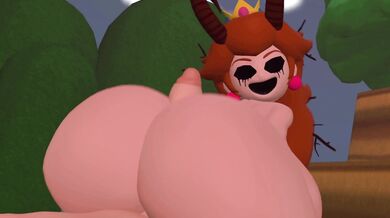 "Mario and the Princesses of the Mushroom Kingdom Engage in Hot and Thick Action"