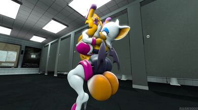 Pounded by the Futa Bat: Rouges Hyper-Futanari Femboy Tails Ass