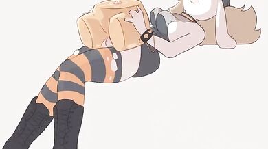 A Furry Futa and a Cheeky Rabbit Enjoying an Onahole Toy