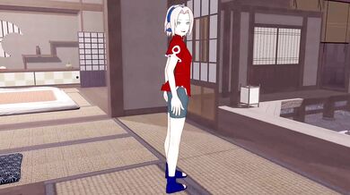 Sakura and Harunos Sweaty and Sexy Gym Session!