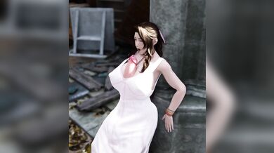 MILFy Mommy Aerith Gets Fully Fucked by Four Big Dicks! [milkygirls]