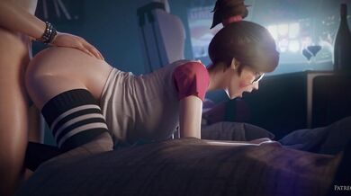 Soldier: 76's Holiday Hookup with DVa's Big Brother! [VGXmasPorn]