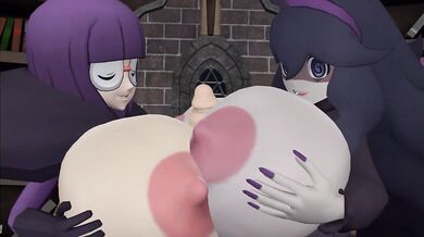 One Night Stand with Hex and Shauntal: Double Titty Fuck