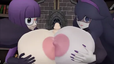 One Night Stand with Hex and Shauntal: Double Titty Fuck