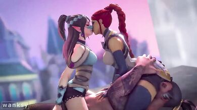 The Lusty Lotus Blossom and the Stealthy Shimmy: Cassie X Ying X Hanzo - Wanksysfm