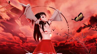 [Krag] Hentai Porn: Reimu Tougen and Renka Strip Dance