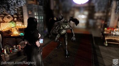 Watch as a necromancer brings to life an erotic gargoyle in this hot new hentai trailer, Necromancers Gargoyle