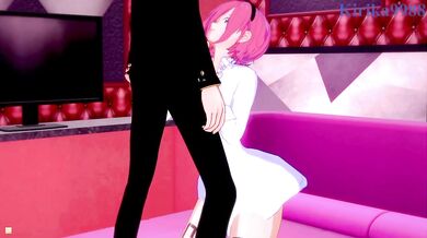 In the land of One Piece, Reiju takes charge and fucks Sanji hard on their pirate ship