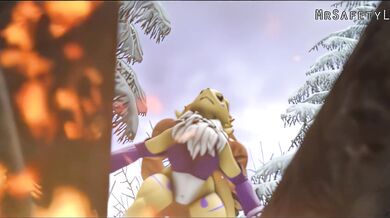 The Hidden Feline Love Between Leomon and Renamon - A Thrilling Adventure of Passionate Kinkiness!