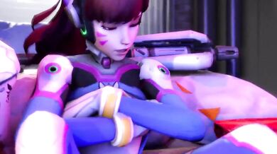 Blindfolded Bondage Fucking with Dva and Mercy