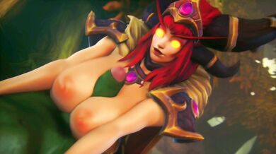 A giant dragoness Alexstrasza massages a huge cock with her claws and scales, while moaning in pleasure [Orc version] [Letter R]