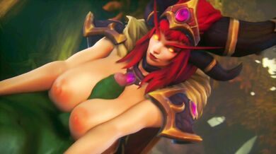 A giant dragoness Alexstrasza massages a huge cock with her claws and scales, while moaning in pleasure [Orc version] [Letter R]