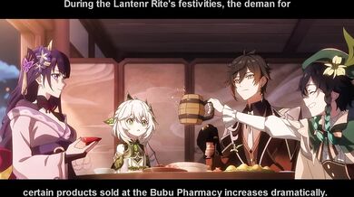 Amidst the Darkness, She Illuminates - A Hentai Night with Genshin in a Shop