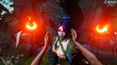 Living the Dream with League of Legends Hentai: Fiora Kissing You!