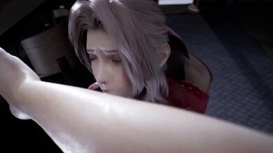 Dirty Sanchez: Aerith Gets Juice Fucked by Juicyneko