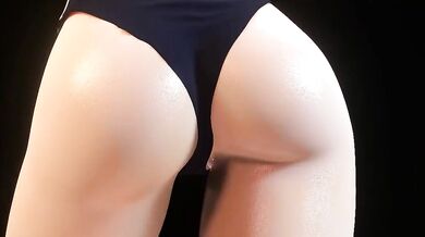 The Sexual Adventures of the High School Cheerleader in her Skimpy Swimsuit: A 3D Hentai Porn Video