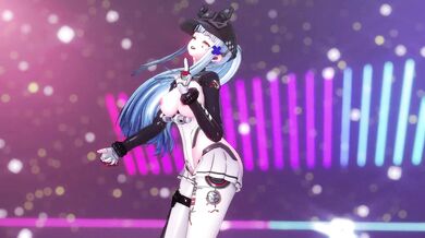 Busty MILF with HK416 assault rifle and sexy dance moves! Party tonight!